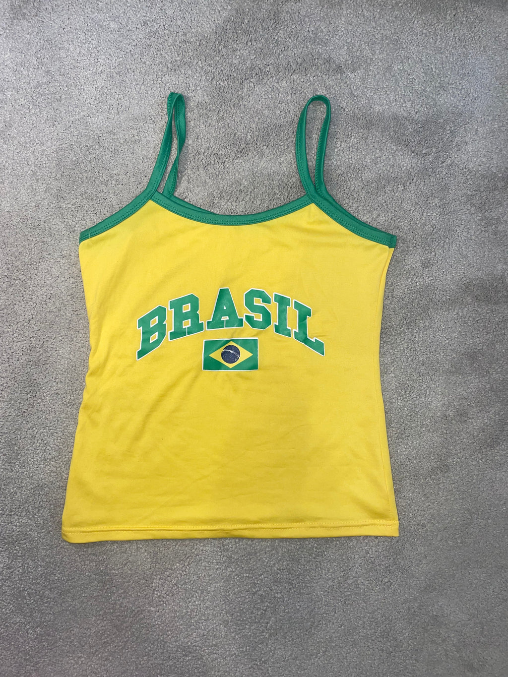 Brazil Yellow Tank Top