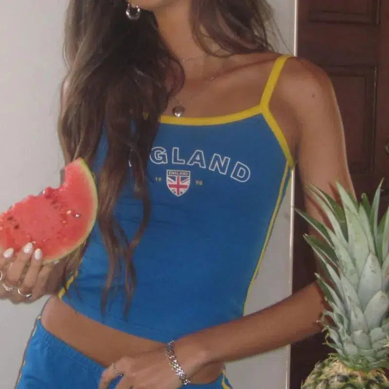 England Tank Top Blue