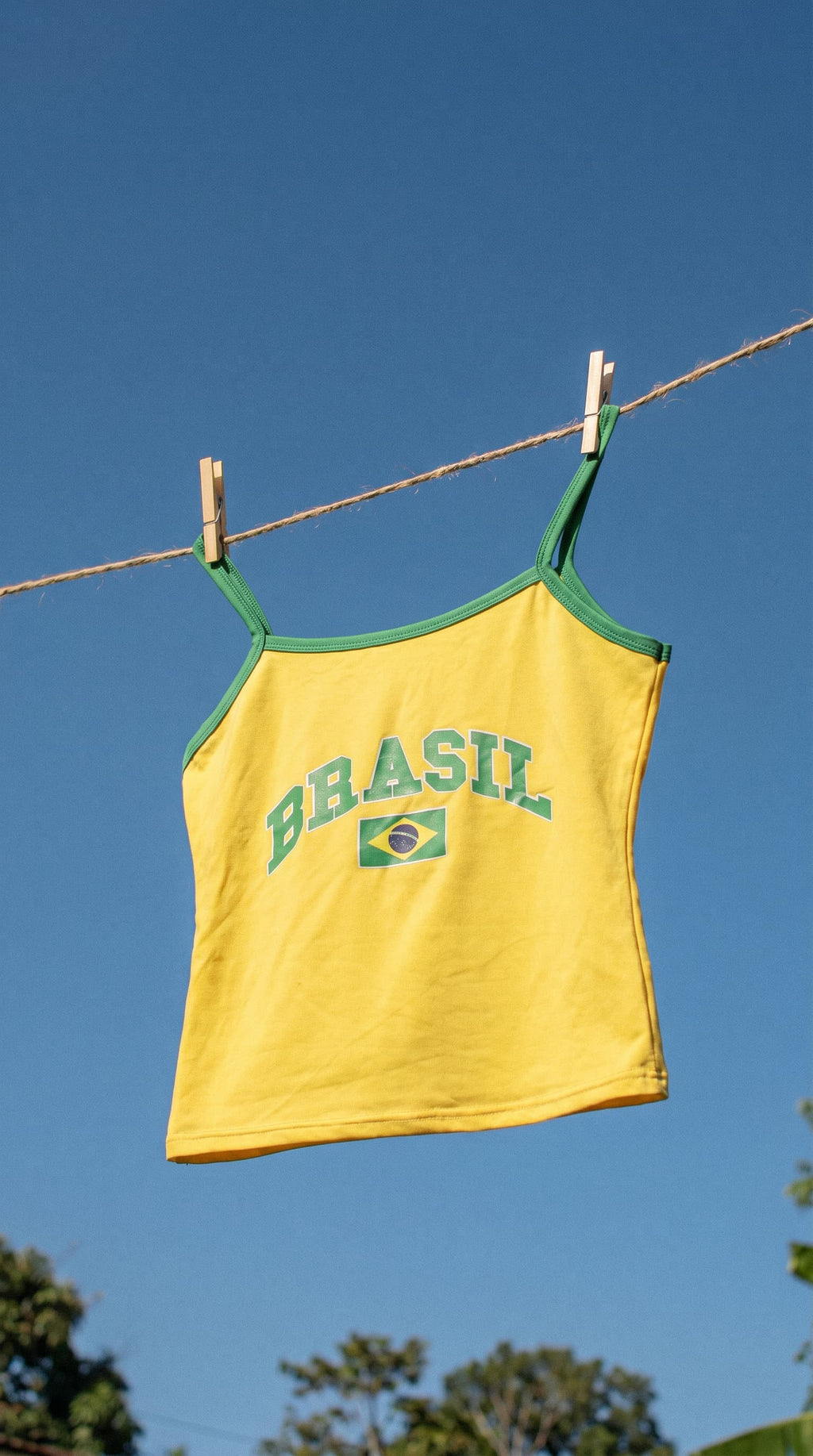 Brazil Yellow Tank Top