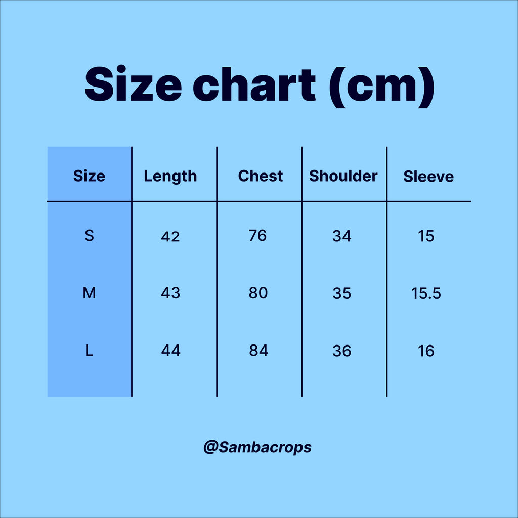 Brazil Blue Cropped Top